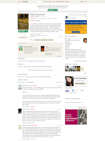 'Tikli and Laxmi Bomb' on Goodreads